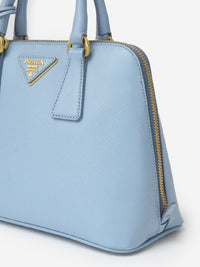 Prada Galleria Tote Baby Blue Saffiano Leather Medium