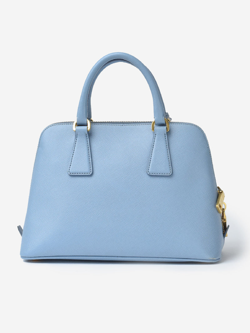 Prada Galleria Tote Baby Blue Saffiano Leather Medium