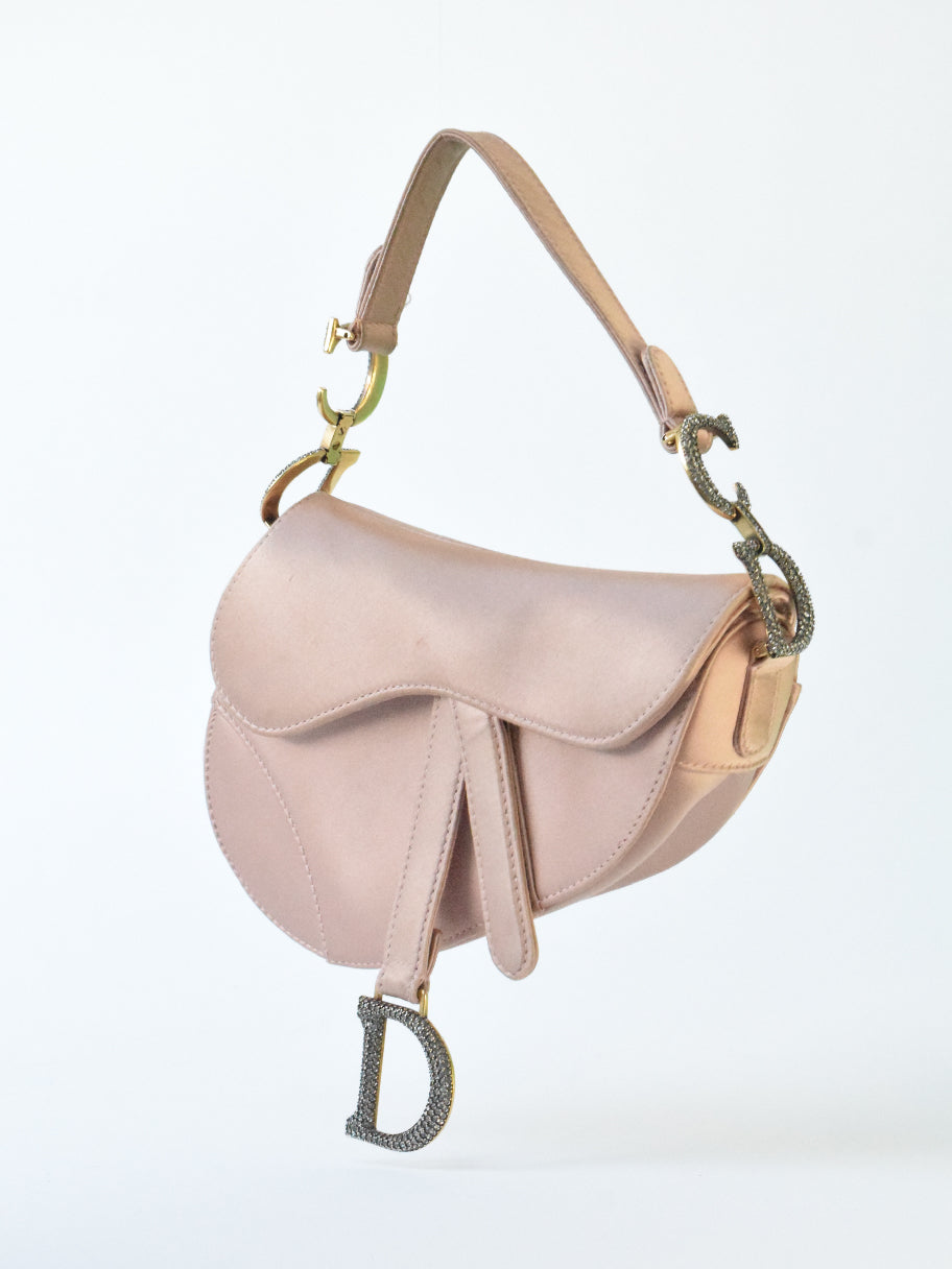 Christian Dior Swaorski Mini Saddle Bag