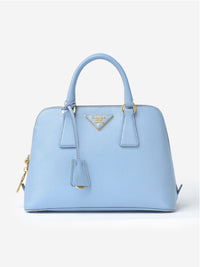 Prada Galleria Tote Baby Blue Saffiano Leather Medium