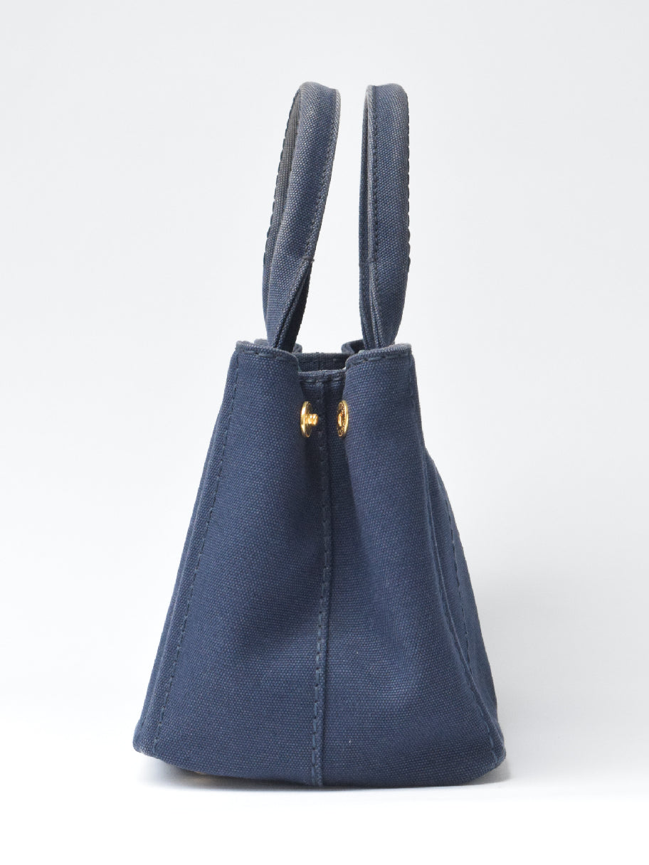 Prada Canapa Navy Canvas