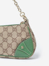 Gucci Monogram Chain Pochette Green