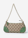 Gucci Monogram Chain Pochette Green