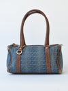 Gucci Abbey Denim Leather Handbag