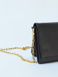 Prada Safiano Leather Chain Wallet