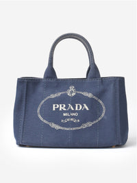 Prada Canapa Navy Canvas