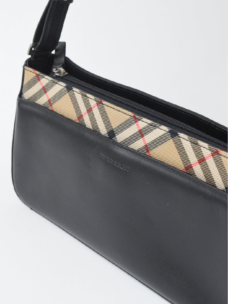 Burberry Canvas Leather Shoulder Bag