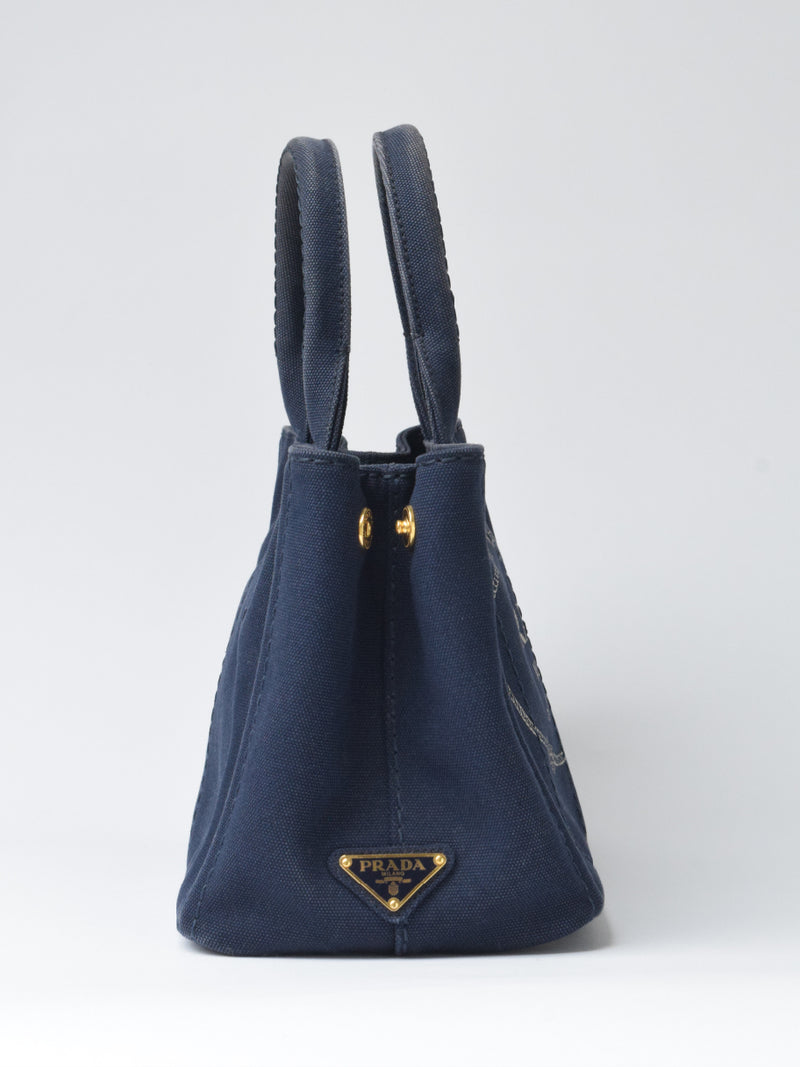 Prada Canapa Navy Canvas