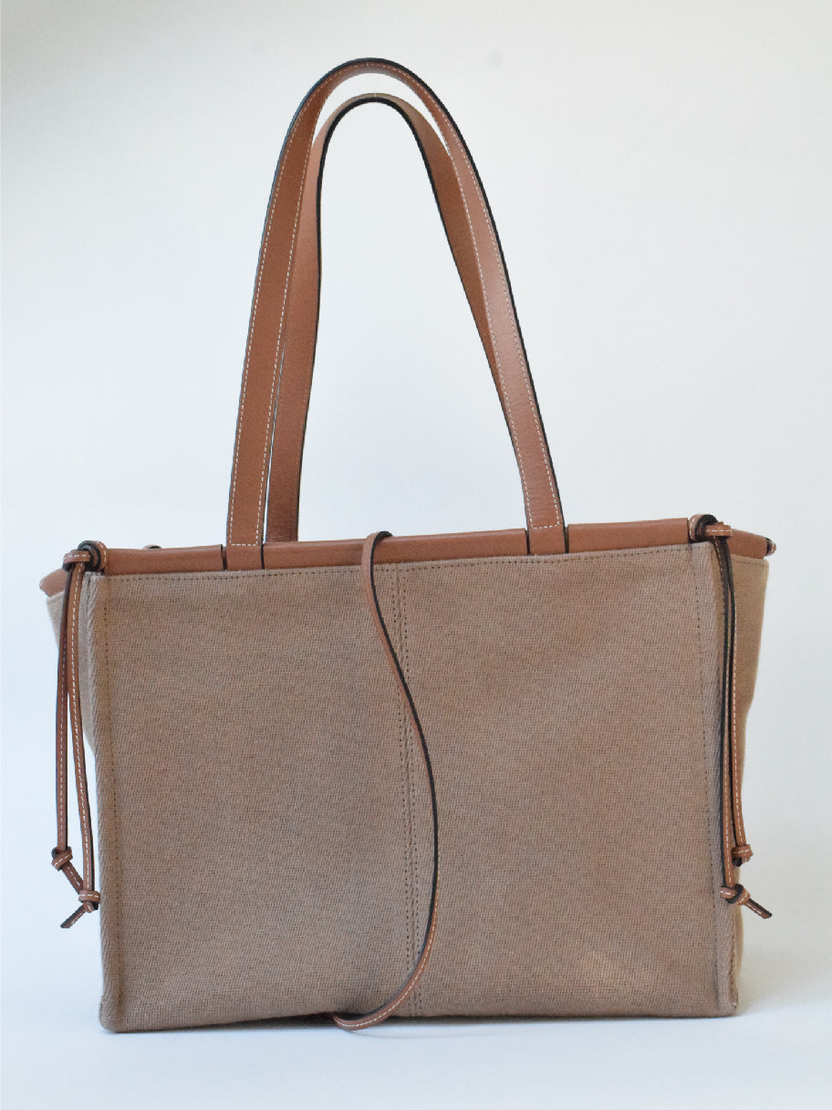 Loewe Beige Cushion Tote Bag REVIVED